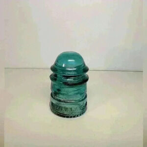 Hemingray -12 Blue Insulator Made in USA - Vintage